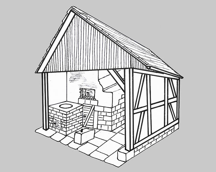 Zeichnung Backhaus
